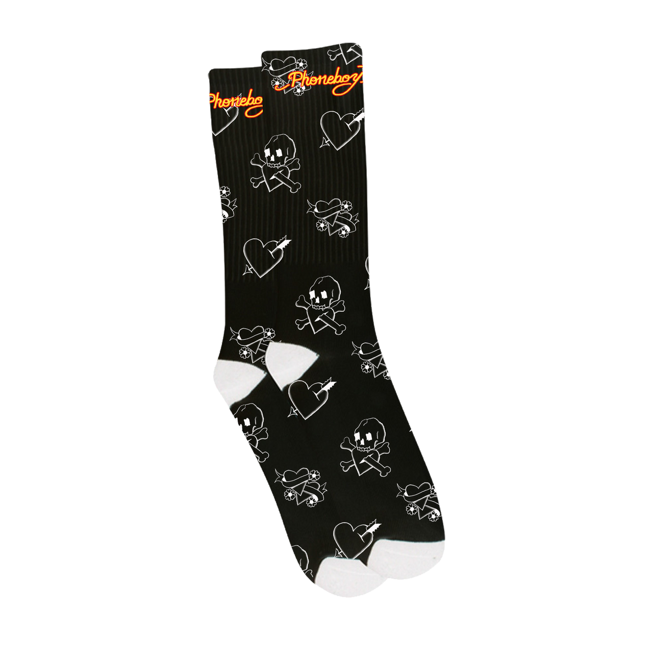 Phoneboy (Skull Black) Socks